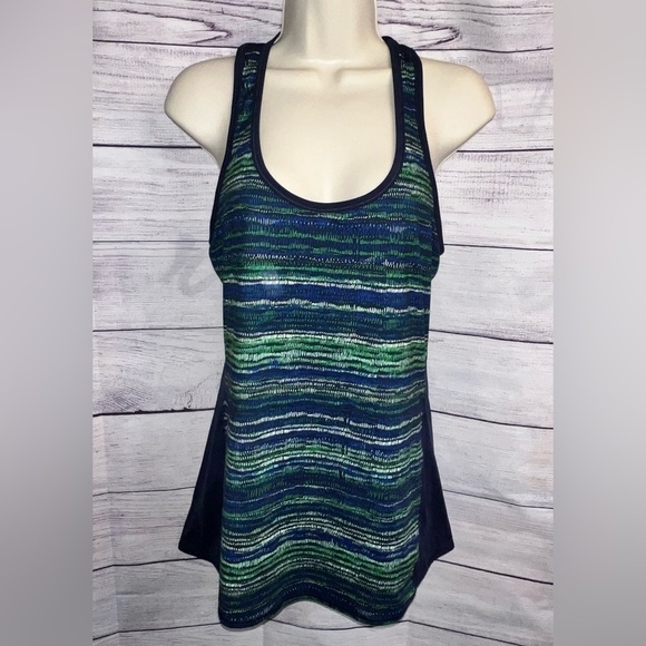 Athleta Retreat Print Chi Tank in Clover Size Small - Picture 2 of 5